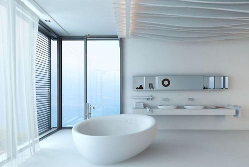 灰色典雅复式楼层新古典风格卫生间浴缸效果图